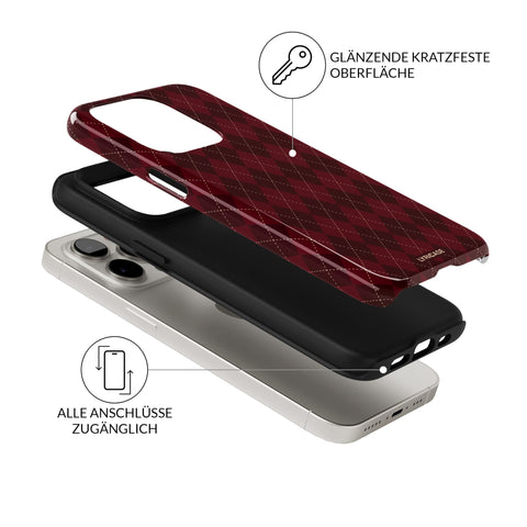 burgundy velvet Hülle
