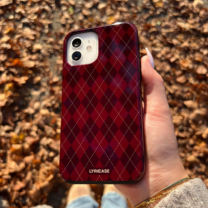 burgundy velvet Hülle