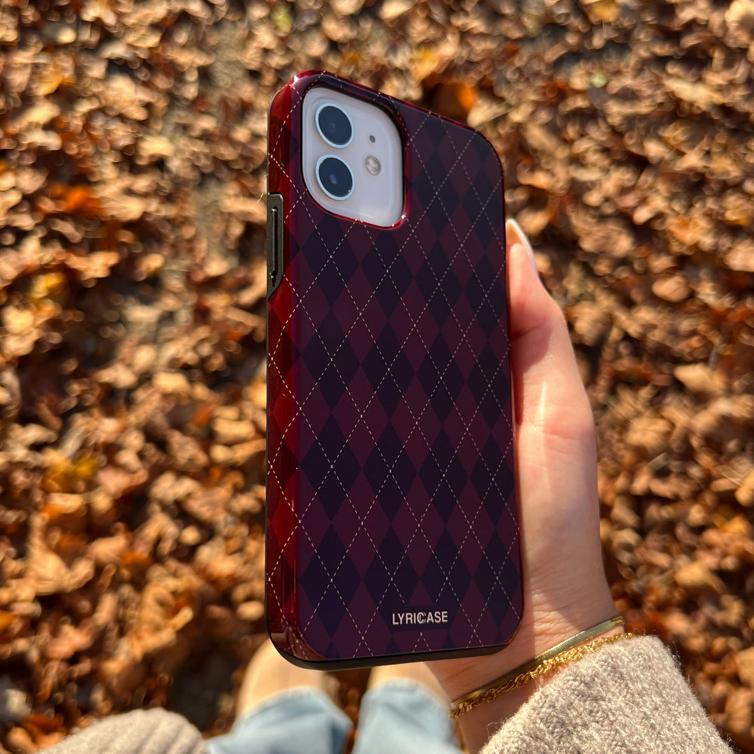 burgundy velvet Hülle